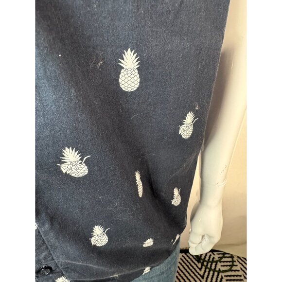 Mens Hawaiian Shirt By Molokai Surf Co. Pineapple Print Short Sleeve Button-Up L - Picture 13 of 16